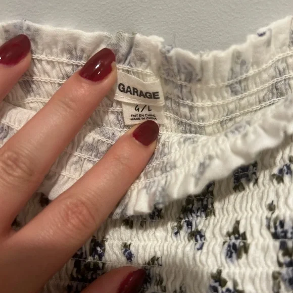 Garage Ruched Floral Tube Top - Picture 4 of 6